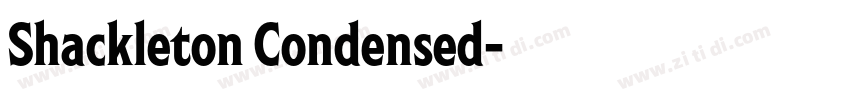 Shackleton Condensed字体转换